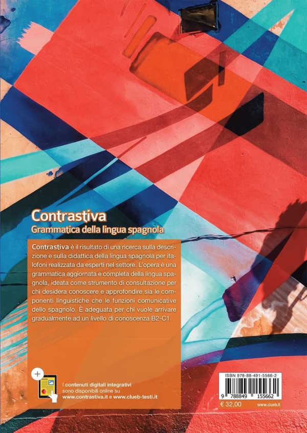 Contrastiva Grammatica della lingua spagnola, quarta di copertina